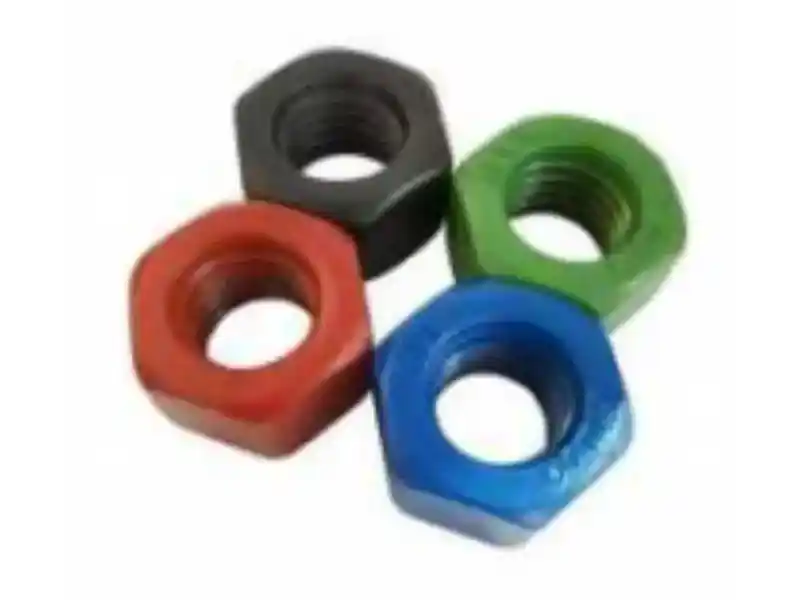 Korroziyaya davamlı PTFE örtüklü altıbucaqlı qoz-fındıqlar Yüksək yağlamalı bərkidici qoz-fındıqlar