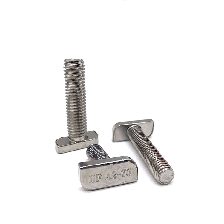 Bağlayıcı Paslanmayan Polad 304 316 A2-70 A4-70 T Baş Tipi Bolt