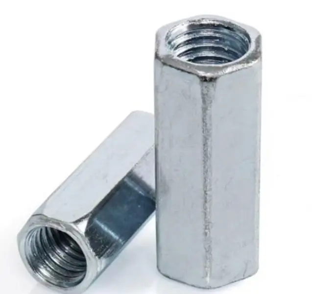 DIN6334 altıbucaqlı birləşdirici qoz sink örtüklü karbon poladı
