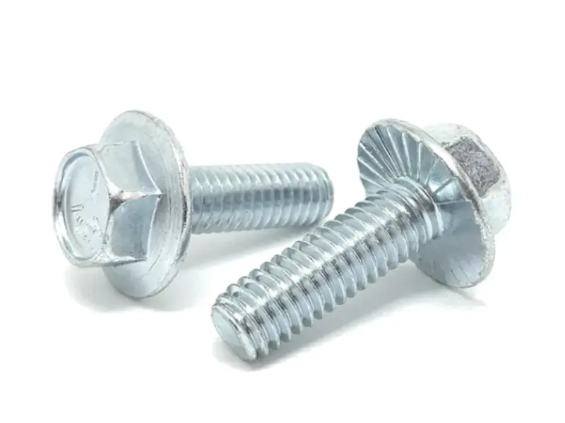 Sinklənmiş Karbon Polad Tırtıklı Hex Flanşlı Boşalmaya Qarşı Bolt