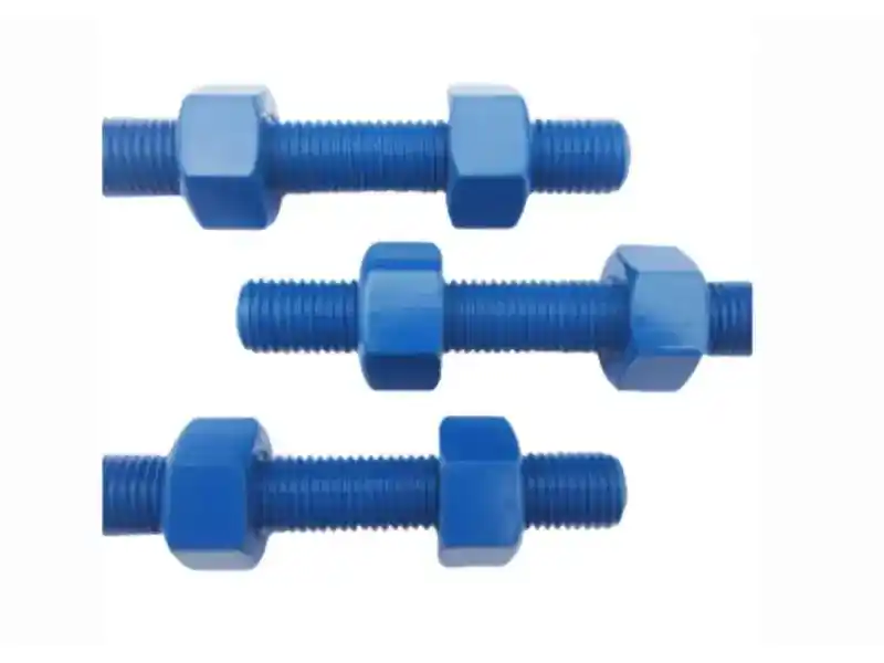 PTFE Coated Stud Bolts With Hex Nuts